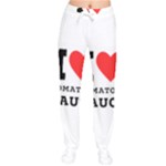 I love tomatoes sauce Women Velvet Drawstring Pants