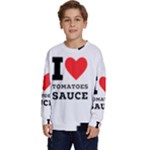 I love tomatoes sauce Kids  Long Sleeve Jersey