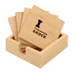 I love tomatoes sauce Bamboo Coaster Set