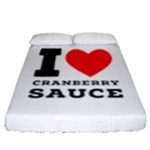 I love cranberry sauce Fitted Sheet (Queen Size)