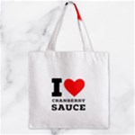 I love cranberry sauce Zipper Grocery Tote Bag