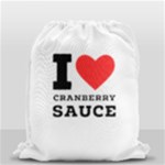 I love cranberry sauce Drawstring Bag (Small)