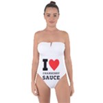 I love cranberry sauce Tie Back One Piece Swimsuit