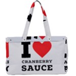 I love cranberry sauce Canvas Work Bag