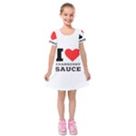 I love cranberry sauce Kids  Short Sleeve Velvet Dress