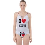 I love cranberry sauce Cut Out Top Tankini Set