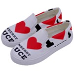 I love cranberry sauce Kids  Canvas Slip Ons