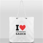 I love cranberry sauce Full Print Rope Handle Tote (Large)