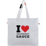 I love cranberry sauce Canvas Travel Bag