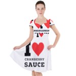 I love cranberry sauce Cap Sleeve Midi Dress