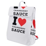 I love cranberry sauce Flap Top Backpack