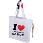 I love cranberry sauce Drawstring Tote Bag