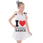 I love cranberry sauce Kids  Tie Up Tunic Dress