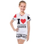 I love cranberry sauce Kids  Mesh Tee and Shorts Set