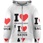 I love cranberry sauce Kids  Zipper Hoodie Without Drawstring