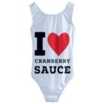 I love cranberry sauce Kids  Cut-Out Back One Piece Swimsuit