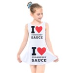 I love cranberry sauce Kids  Skater Dress Swimsuit