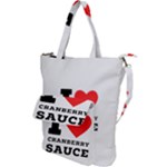 I love cranberry sauce Shoulder Tote Bag