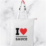 I love cranberry sauce Double Zip Up Tote Bag