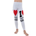 I love cranberry sauce Kids  Lightweight Velour Leggings