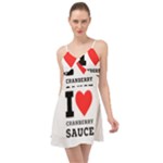 I love cranberry sauce Summer Time Chiffon Dress