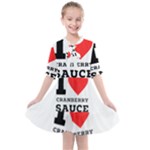 I love cranberry sauce Kids  All Frills Chiffon Dress