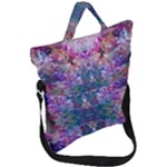 Roses Liquify Fold Over Handle Tote Bag