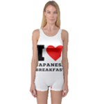 I love Japanese breakfast  One Piece Boyleg Swimsuit