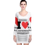 I love Japanese breakfast  Long Sleeve Bodycon Dress