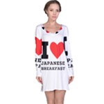 I love Japanese breakfast  Long Sleeve Nightdress