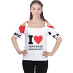 I love Japanese breakfast  Cutout Shoulder Tee