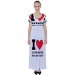 I love Japanese breakfast  High Waist Short Sleeve Maxi Dress