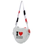 I love Japanese breakfast  Heart Shoulder Bag