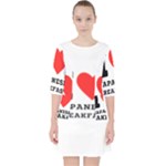 I love Japanese breakfast  Quarter Sleeve Pocket Dress