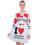 I love Japanese breakfast  Long Sleeve Panel Dress