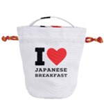 I love Japanese breakfast  Drawstring Bucket Bag