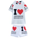 I love Japanese breakfast  Kids  Swim Tee and Shorts Set