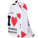 I love Japanese breakfast  Double Compartment Backpack