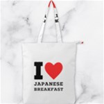 I love Japanese breakfast  Double Zip Up Tote Bag