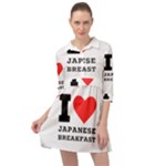 I love Japanese breakfast  Mini Skater Shirt Dress