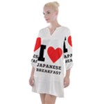 I love Japanese breakfast  Open Neck Shift Dress