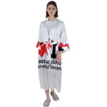 I love Japanese breakfast  Maxi Satin Kimono