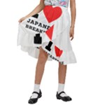 I love Japanese breakfast  Kids  Ruffle Flared Wrap Midi Skirt