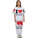 I love Japanese breakfast  Kids  Tee and Pants Sports Set