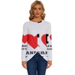 I love Japanese breakfast  Long Sleeve Crew Neck Pullover Top