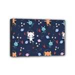 Cute Astronaut Cat With Star Galaxy Elements Seamless Pattern Mini Canvas 6  x 4  (Stretched)