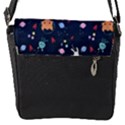 Flap Closure Messenger Bag (S) 