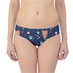 Cute Astronaut Cat With Star Galaxy Elements Seamless Pattern Hipster Bikini Bottoms