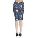 Midi Wrap Pencil Skirt 