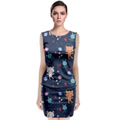 Sleeveless Velvet Midi Dress 